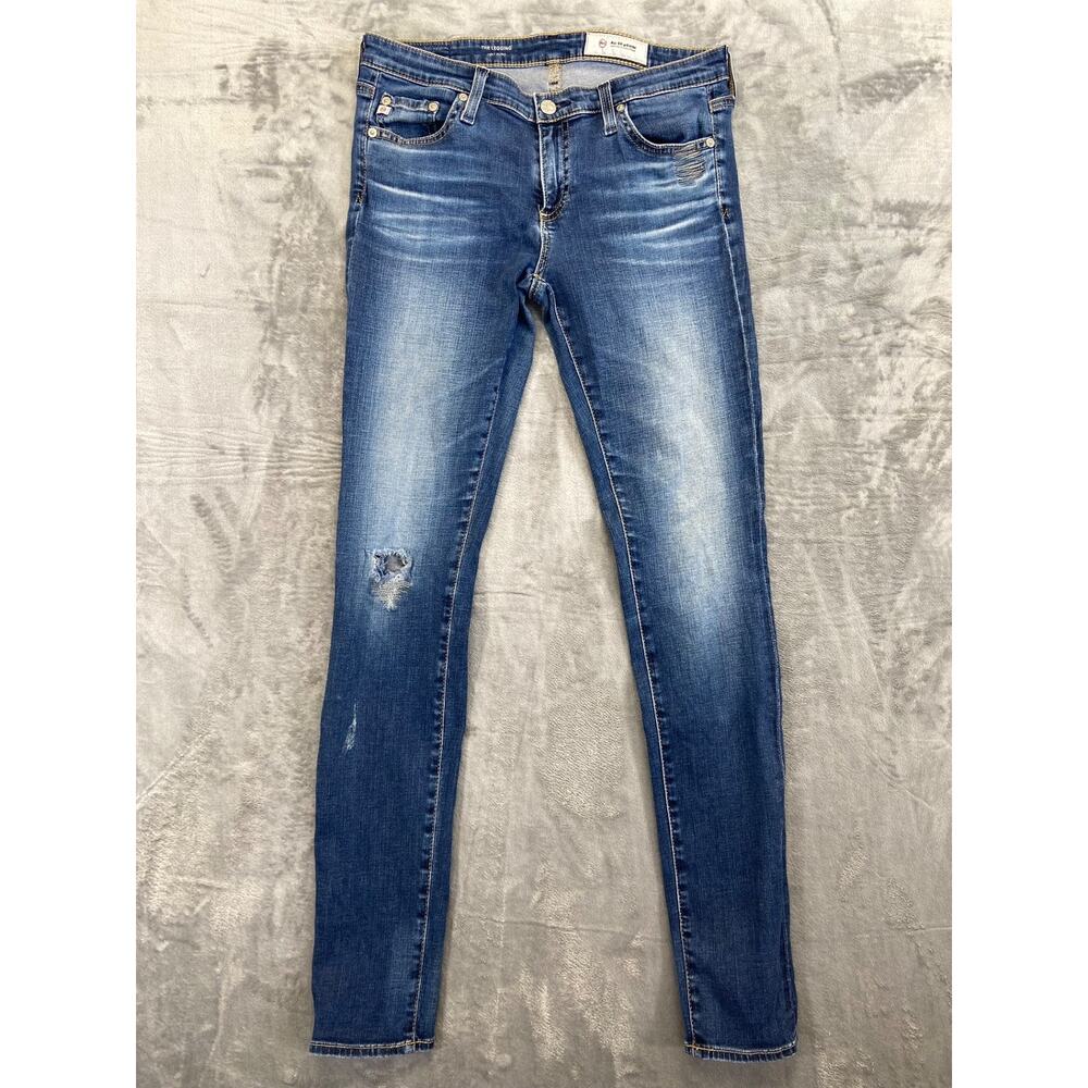 AG Adriano Goldschmied Women's Super Skinny Jeans 28R Blue‎